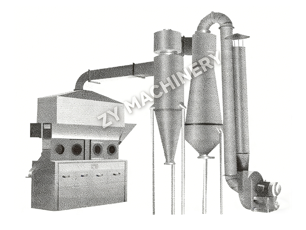 Горизонтальная сушилка с псевдоожиженным слоем XF